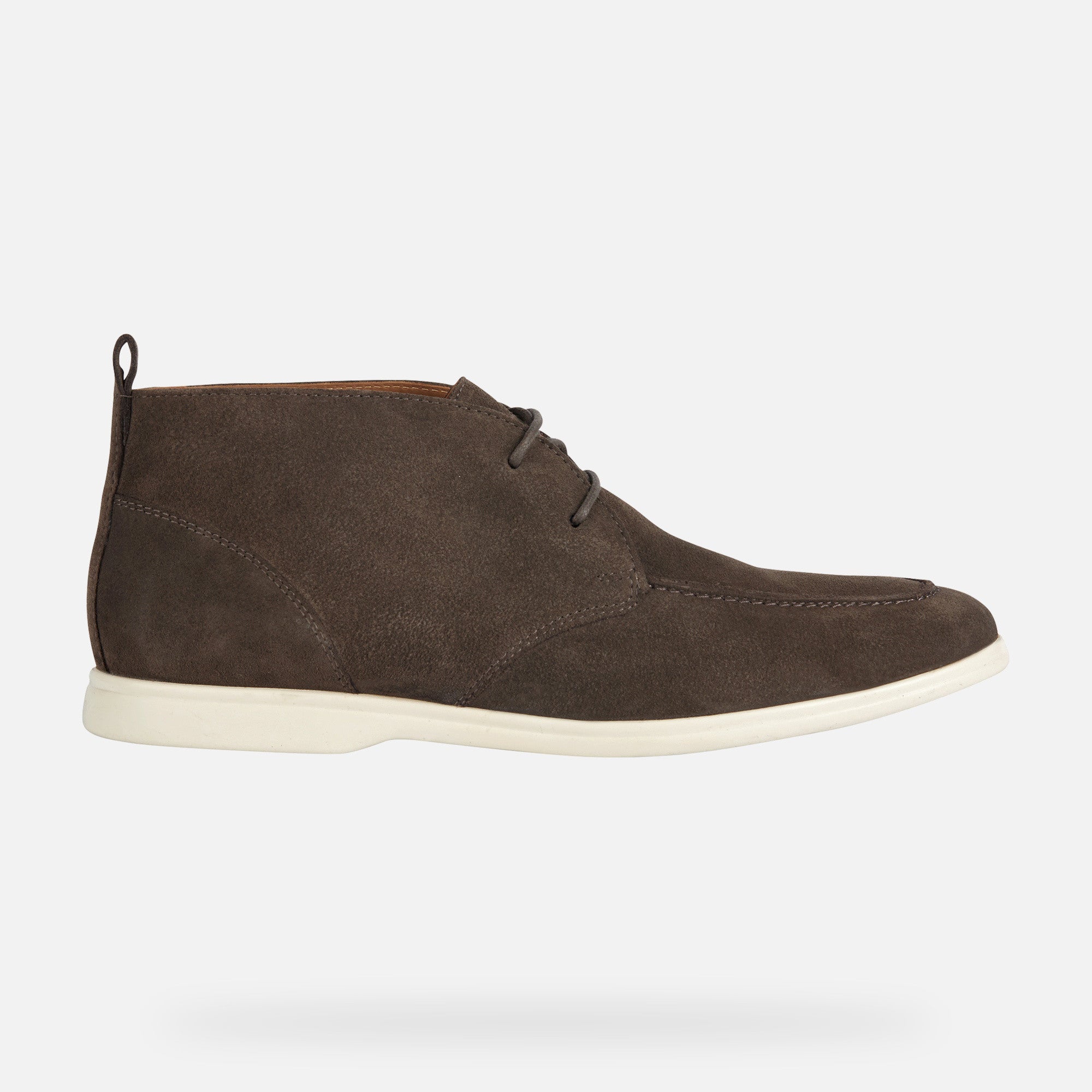 Geox Dove Grey Suede Shoes Venzone Man